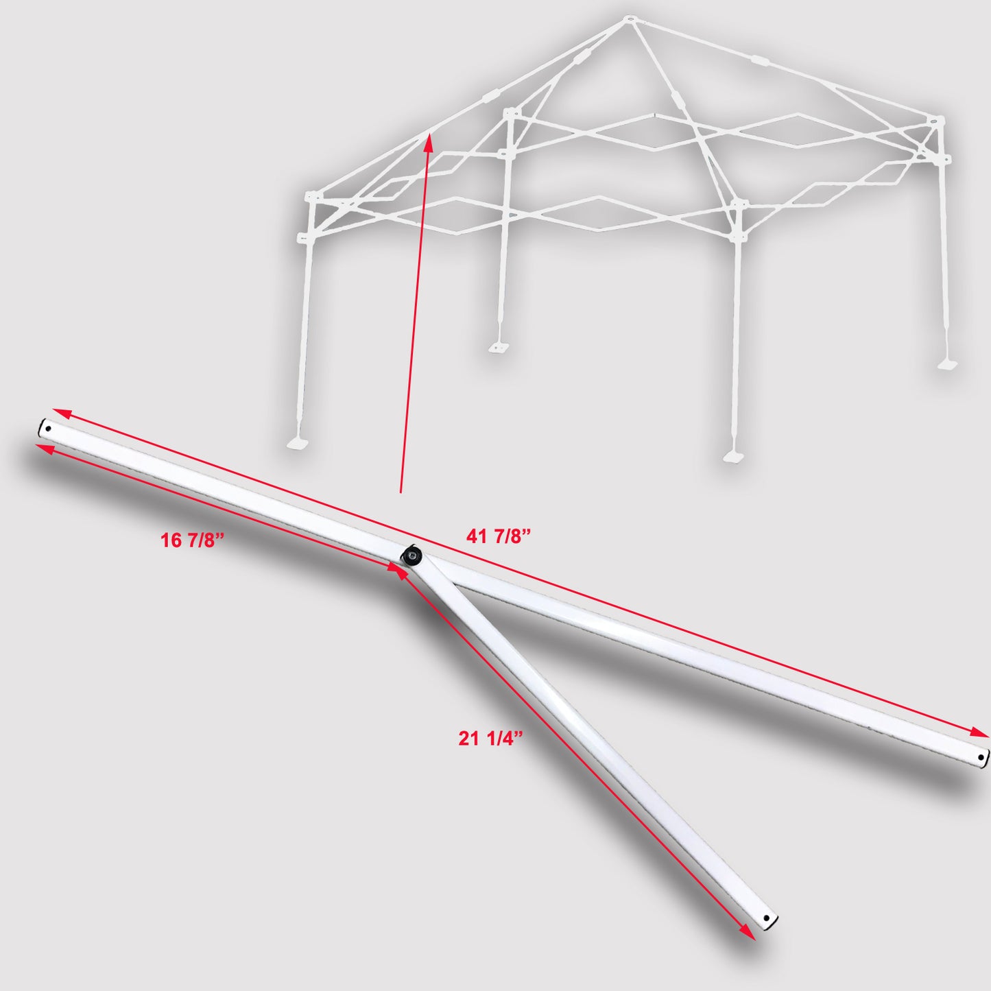 OZARK TRAIL Slant Leg 12' x 12' Canopy 2 Peak Truss Bar 41 7/8" Replacement Parts