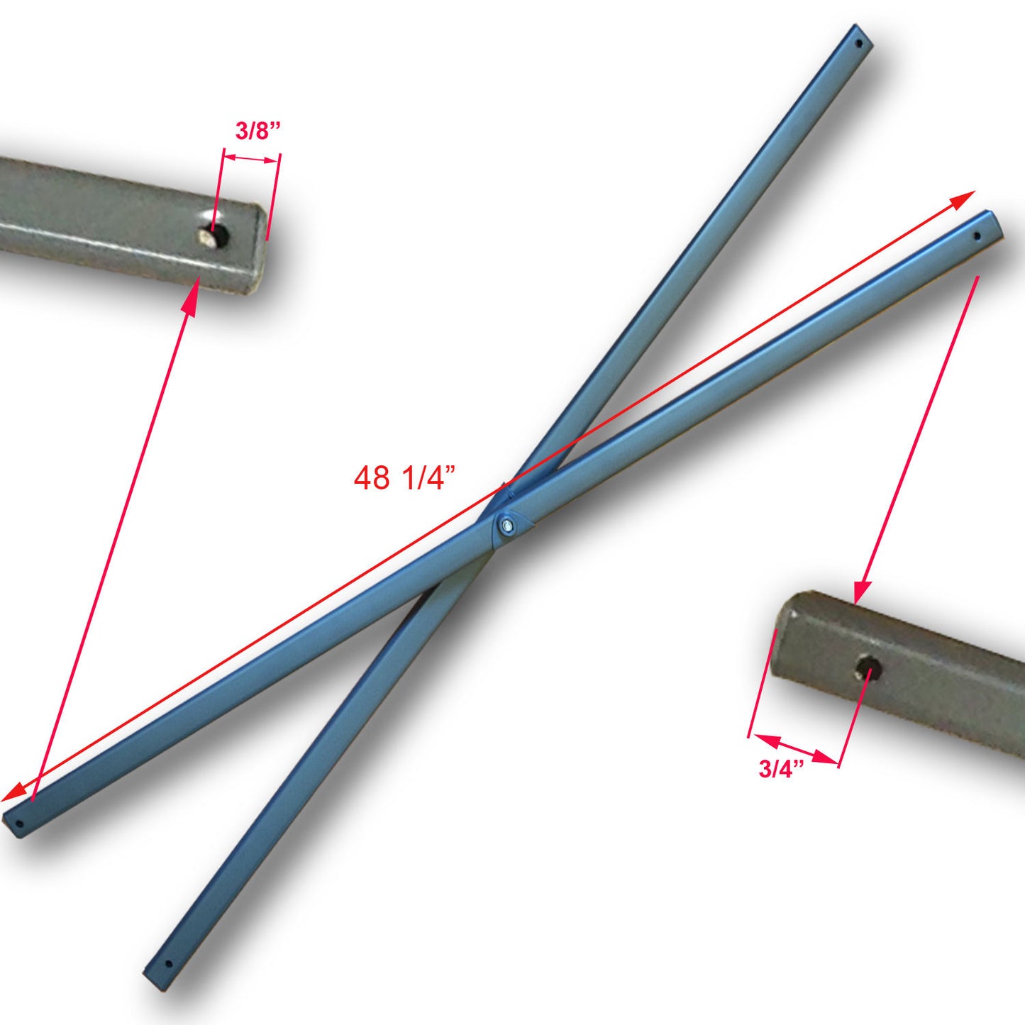 for Coleman 12' x 12' Instant Straight Leg Canopy Gazebo Side Truss Bars 48" Replacement Parts