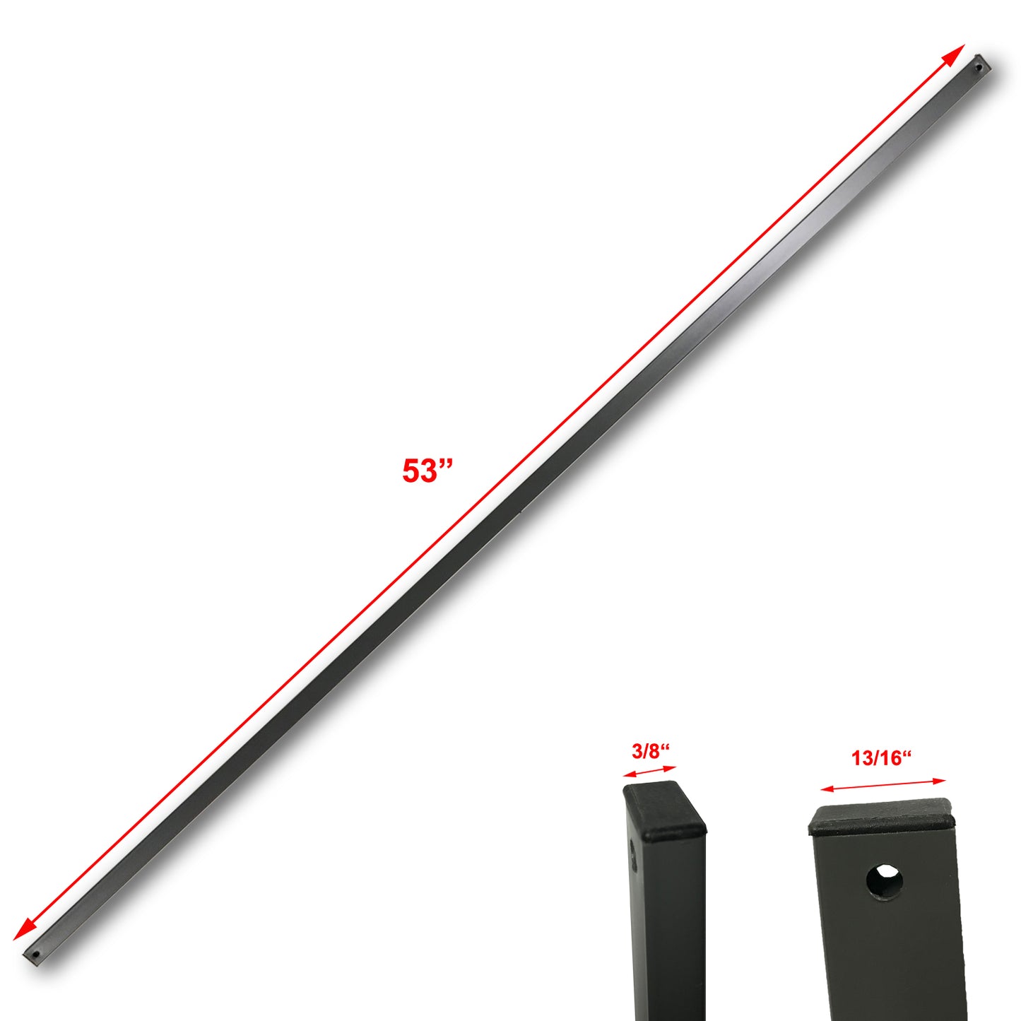 Ozark Trail 12x12 Canopy Gazebo PEAK TRUSS BAR Rectangular 53" Replacement Parts (Gray)