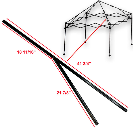 for Shade Tech II ST100 10'x10' Straight Leg Instant Canopy Gazebo Lower PEAK Truss Bar Replacement Parts