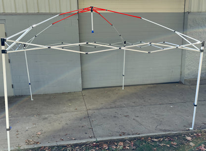 for Ozark Trail Simple Push 10x10 Instant Canopy Gazebo Upper Peak Truss Bars Metal Replacement Parts (Rounded)