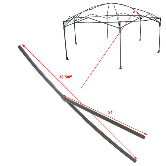 Coleman 10x12 Hex Back Home Instant Hexagon Canopy Screenhouse Lower Peak Truss Bar with Support Replacement Parts
