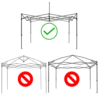 for ABCCANOPY S1 Commercial Deluxe, S2 Premium 10x10, 10x15, 10x20 ABC Canopy Pair of Truss Bars Replacement Parts (Part L)