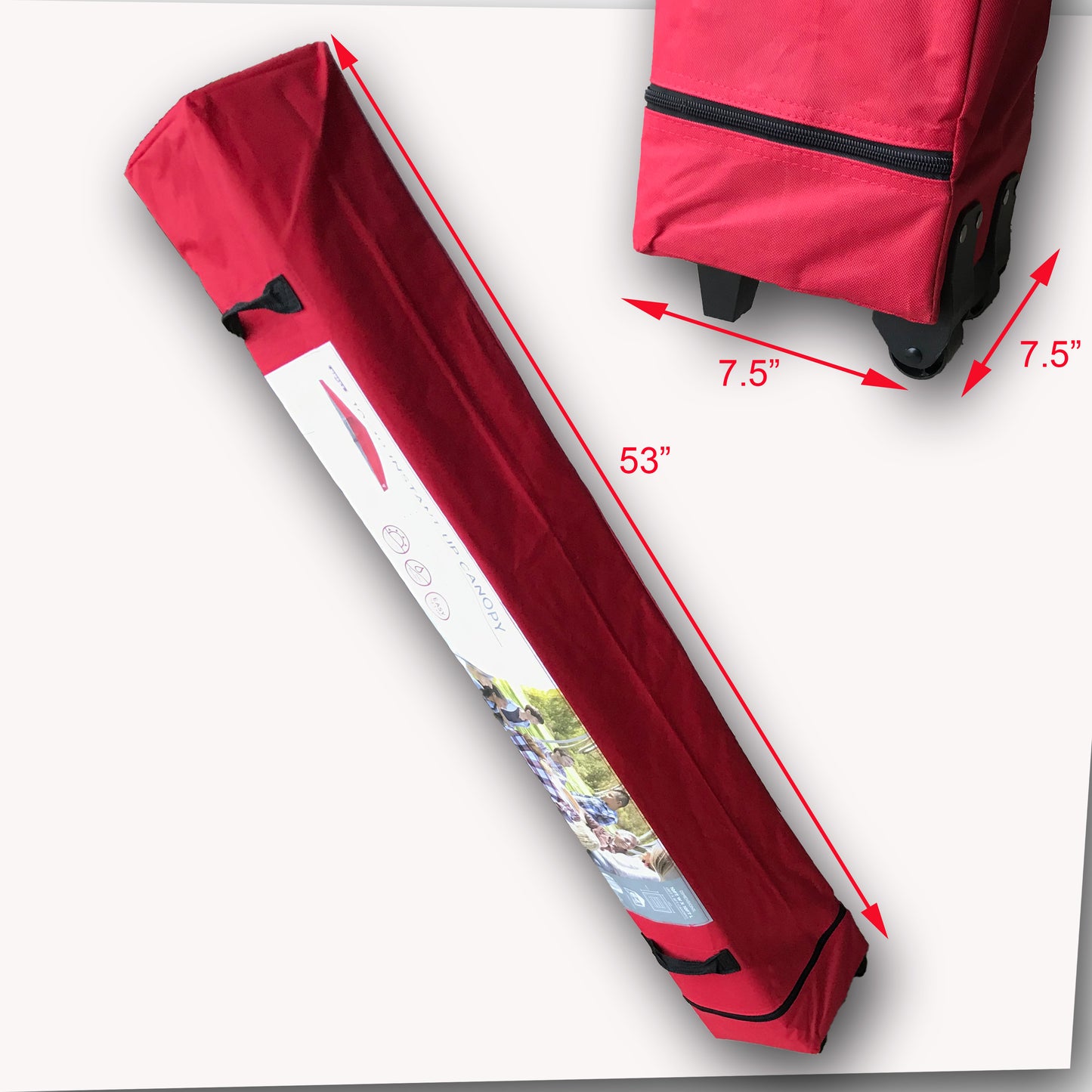 Carry Bag Wheeled 58" for Quest, DSG 12' x 12' STRAIGHT LEG Instant Up Canopy Tent Gazebo Parts