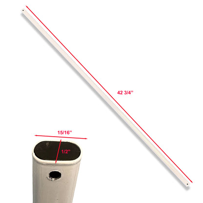 Upper PEAK TRUSS Bar for Quik Shade Commercial 10 x 10  Replacement Parts White