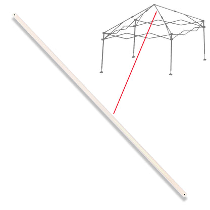 Upper PEAK TRUSS Bar for Quik Shade Commercial 10 x 10  Replacement Parts White