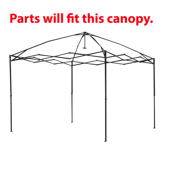 for Ozark Trail 10' x 10' Simple Push Straight Leg Canopy Simple Push Handle Replacement Parts (Black)