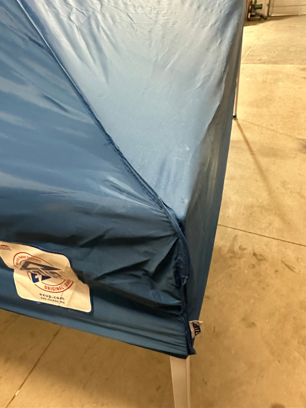 Canopy Top for E-Z UP Envoy, Patriot 10'x10' Instant Straight Leg Gazebo Shelter Parts Blue (Used From Display)