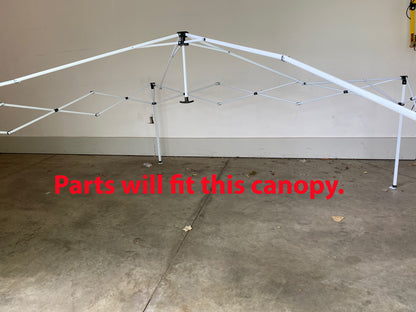 for Ozark Trail 10' x 10' Simple Push Straight Leg Canopy Adjustable Leg 83.5" Replacement Parts (White)