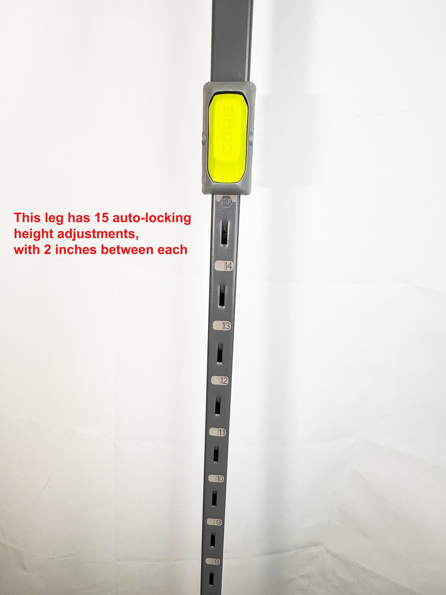 Replacement Adjustable Leg for CORE 10' x 10' Center Push Instant Canopy Parts