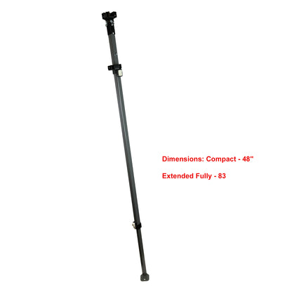 For Ozark Trail 10'x10' Straight Leg Canopy Gazebo Entire ADJUSTABLE LEG with SLIDER and Cap Replacement Parts (Gray)