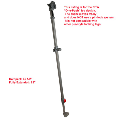 EXTENDED ADJUSTABLE LEG With SLIDERS & CAP for Coleman 10' x 12' OnePeak Back Home Screenhouse Hex Instant Canopy Replacement Parts