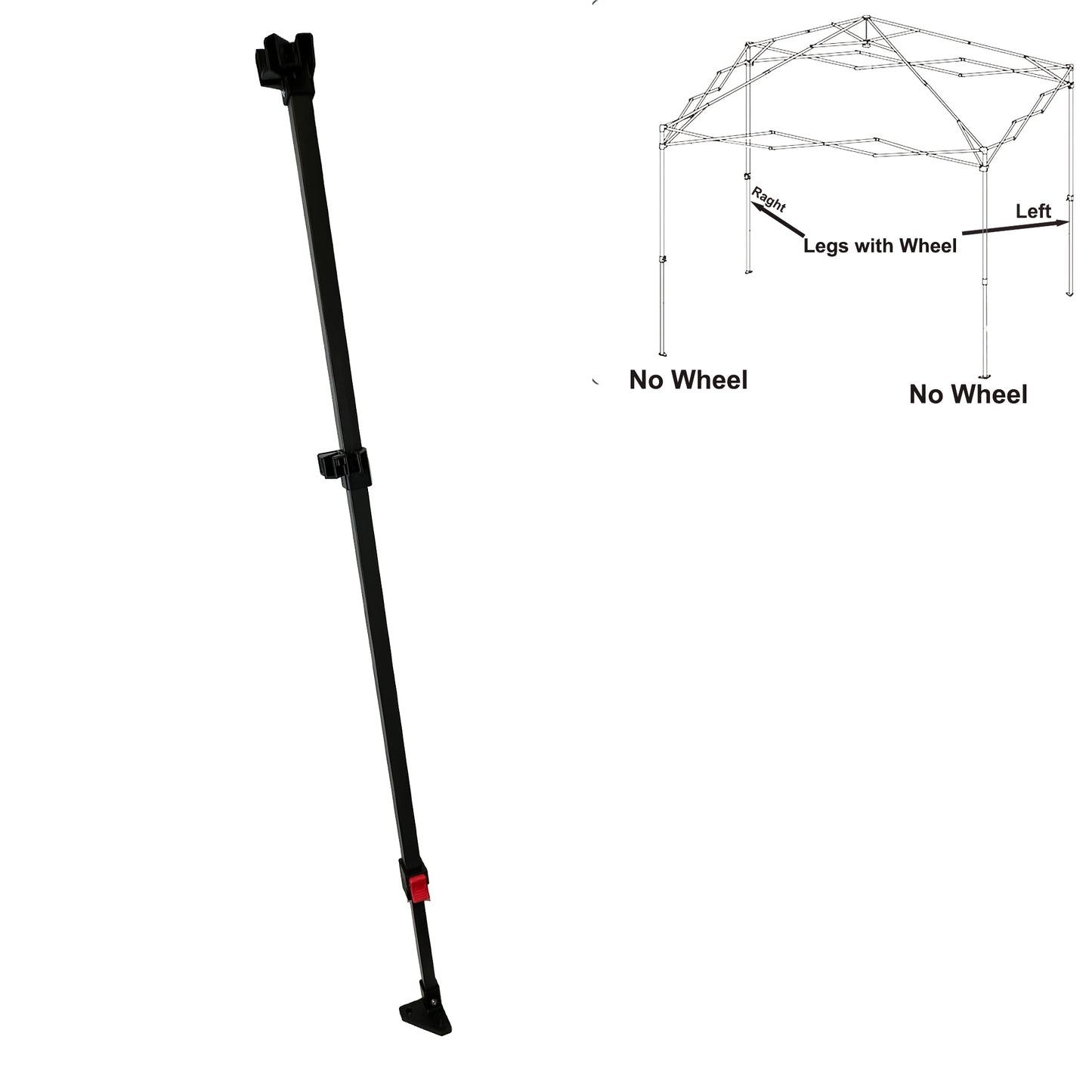 For CROWN SHADES 10x10 Pop Up Instant Canopy — Adjustable Leg Replacement Parts