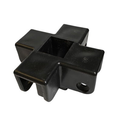 Upper bracket 4 way connector COBIZI 10x20 canopy Part H metal connector
