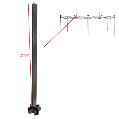 COBIZI canopy lower peak pole with spring replacement part close up