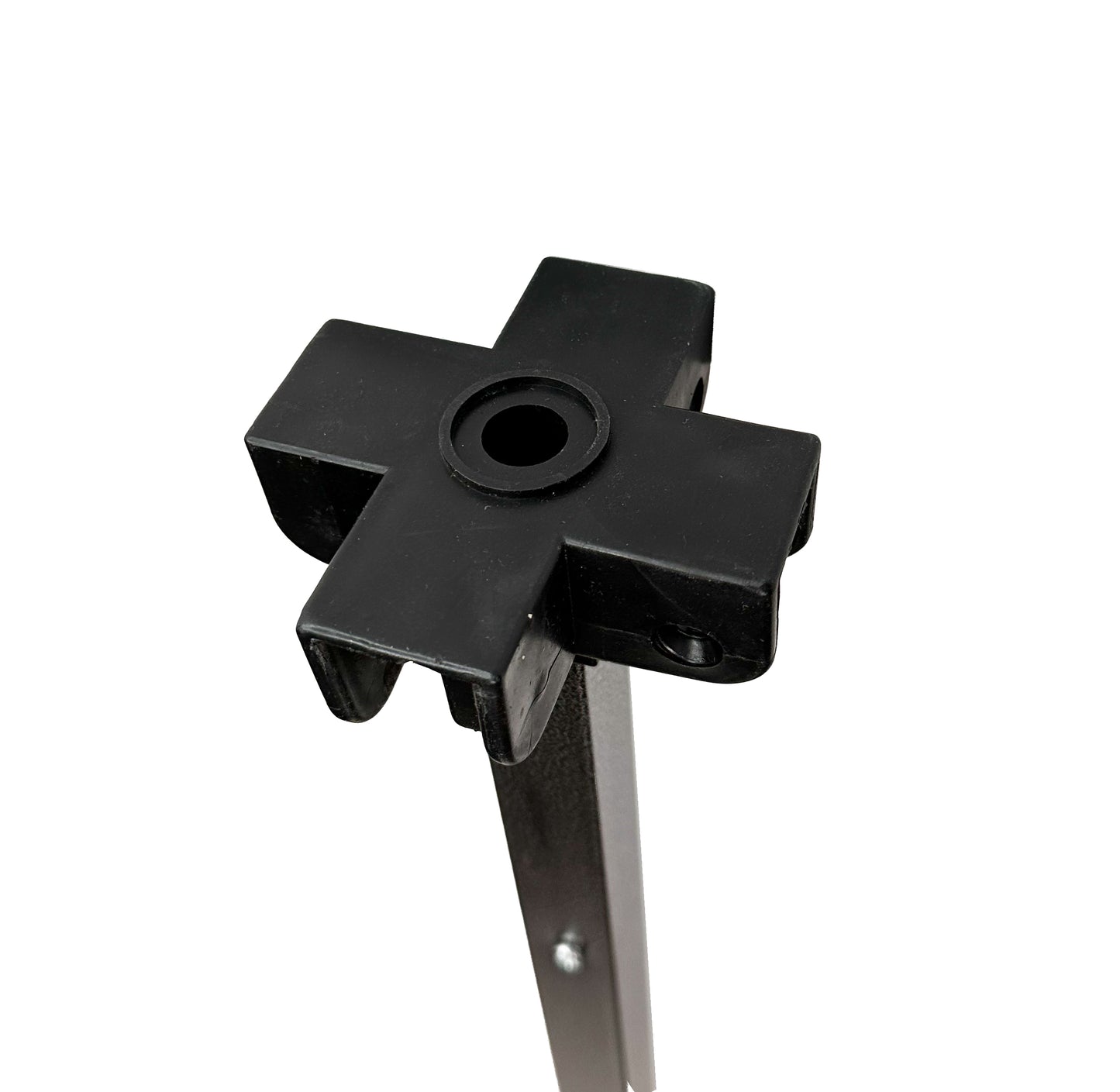 Replacement lower peak support pole with spring canopy frame metal part