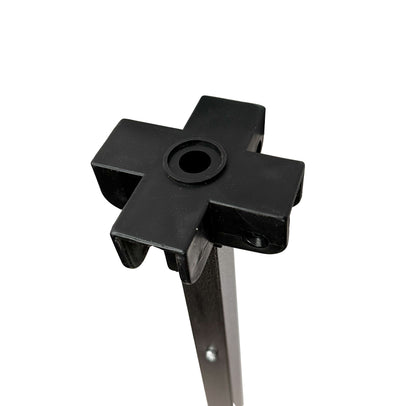 Replacement lower peak support pole with spring canopy frame metal part