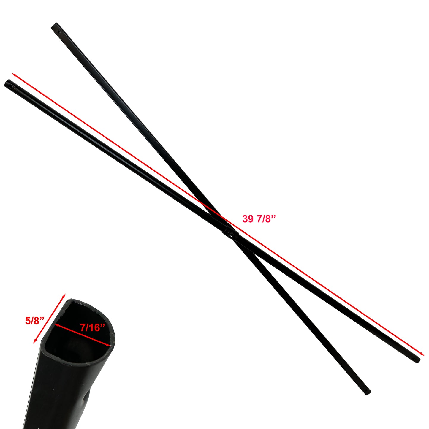 Ozark Trail Coleman First Up 10 X 10 Canopy Gazebo Side Truss Bar Piezas de repuesto Blanco