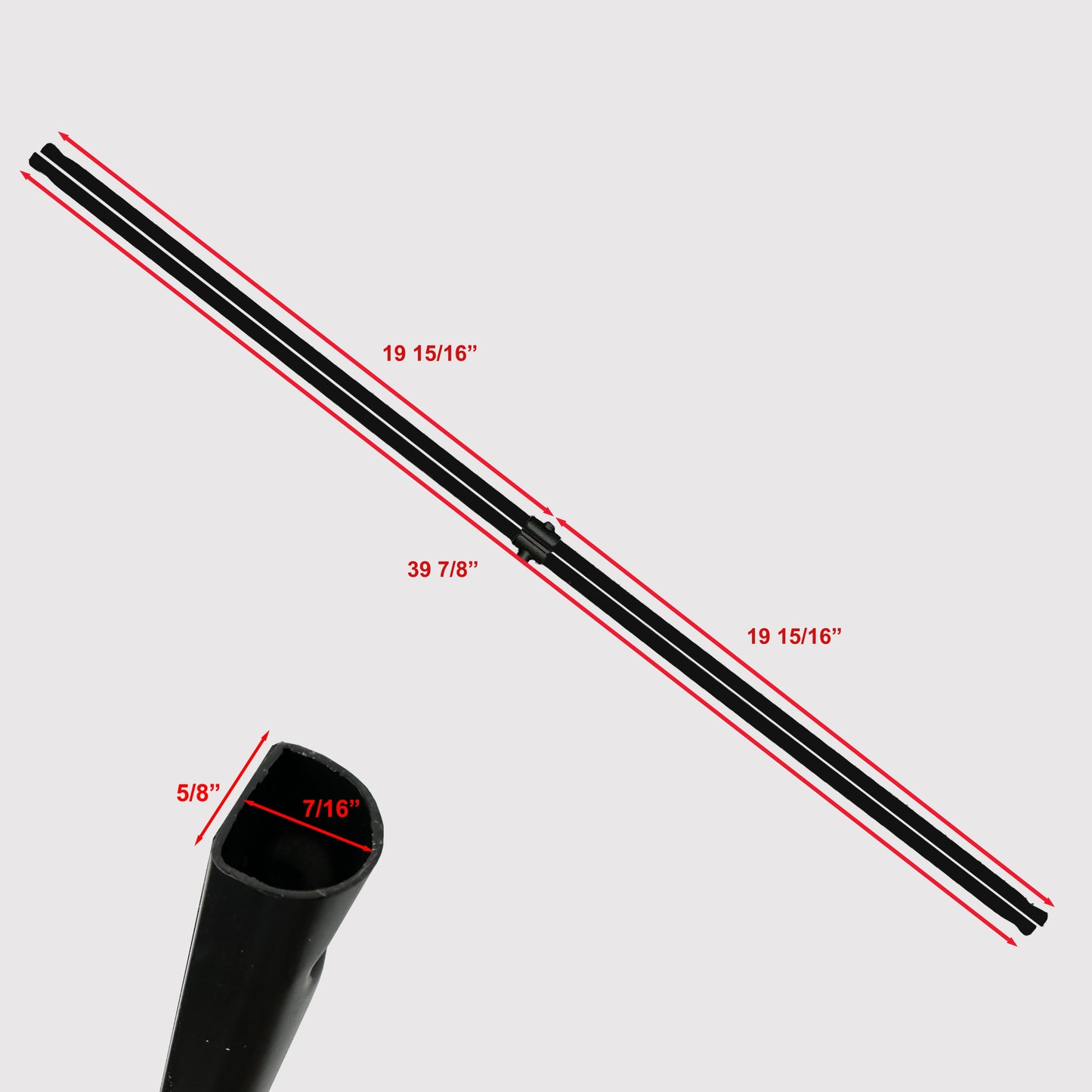 Ozark Trail Coleman First Up 10 X 10 Canopy Gazebo Side Truss Bar Piezas de repuesto Blanco