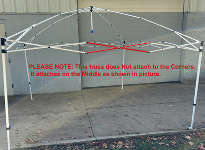for Ozark Trail 10' X 10' New Simple Push Straight Leg Canopy Gazebo MIDDLE Truss Bar 39 7/8" Replacement Parts B (Rounded)