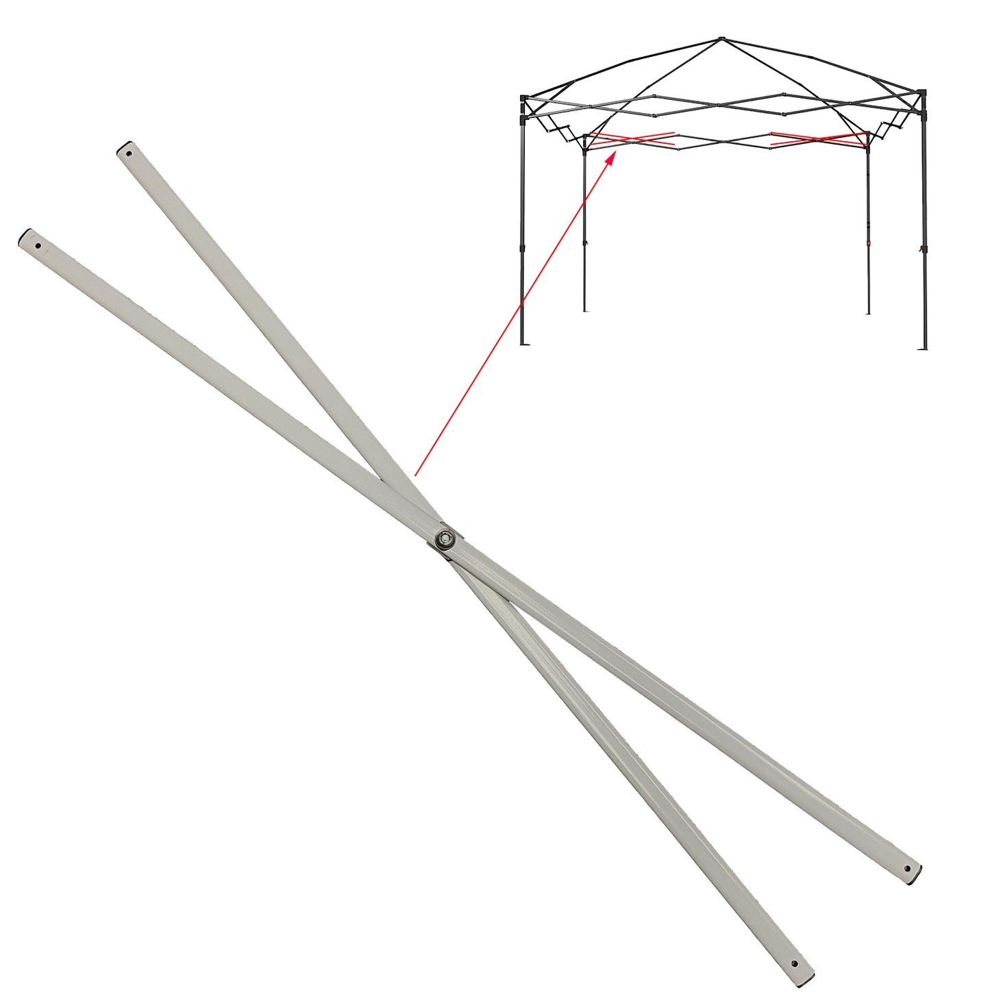 for ABCCANOPY Outdoor Pop up Canopy Tent 10x10 Camping Sun Shelter-Series Side Truss Bar Replacement Parts