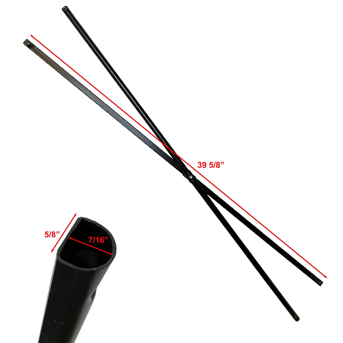 Ozark Trail Coleman First Up 10 X 10 Canopy Gazebo Side Truss Bar Piezas de repuesto Blanco