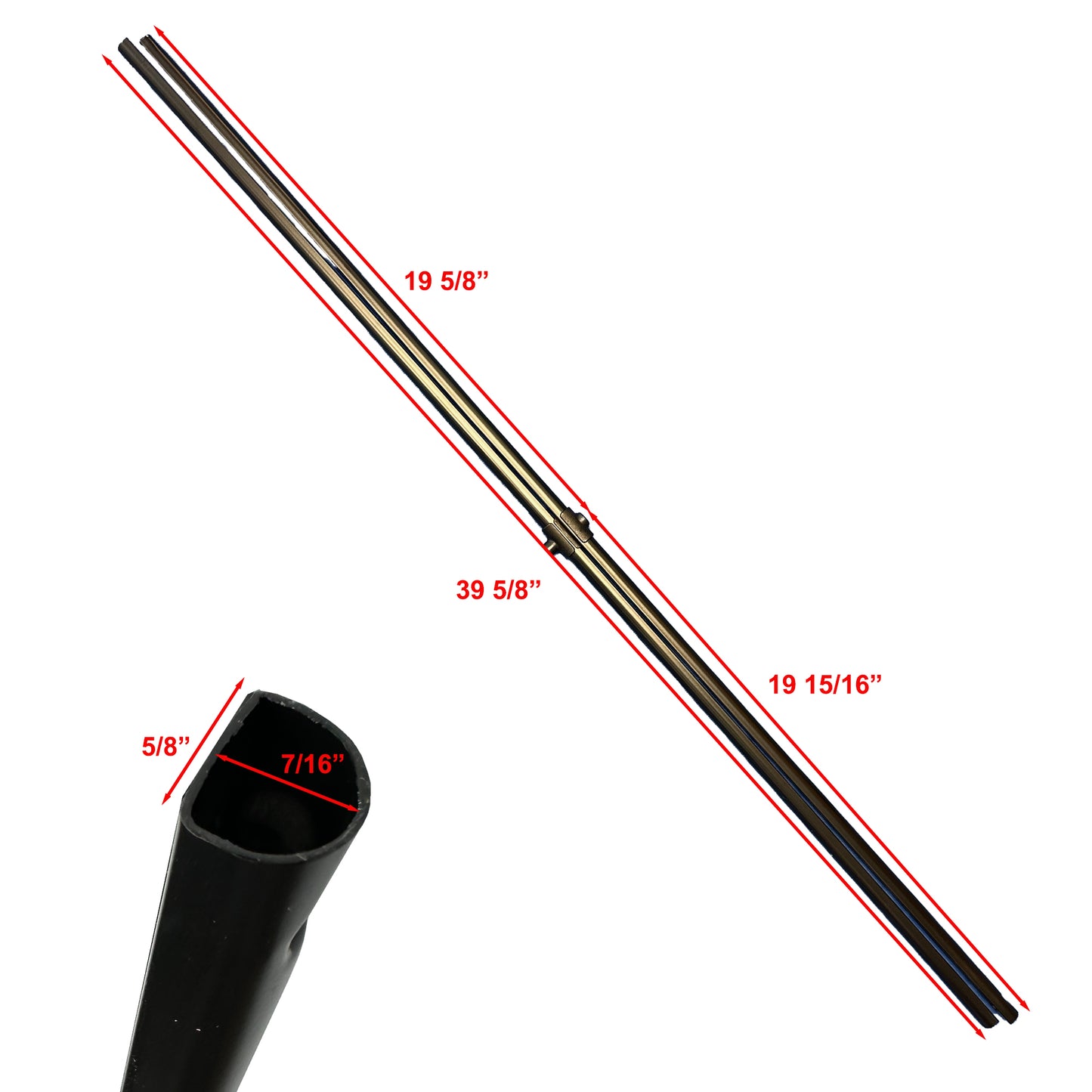 Ozark Trail Coleman First Up 10 X 10 Canopy Gazebo Side Truss Bar Piezas de repuesto Blanco