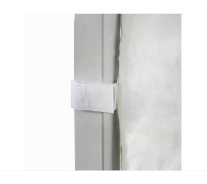 Replacement pop-up canopy sidewall hook and loop fastening detail