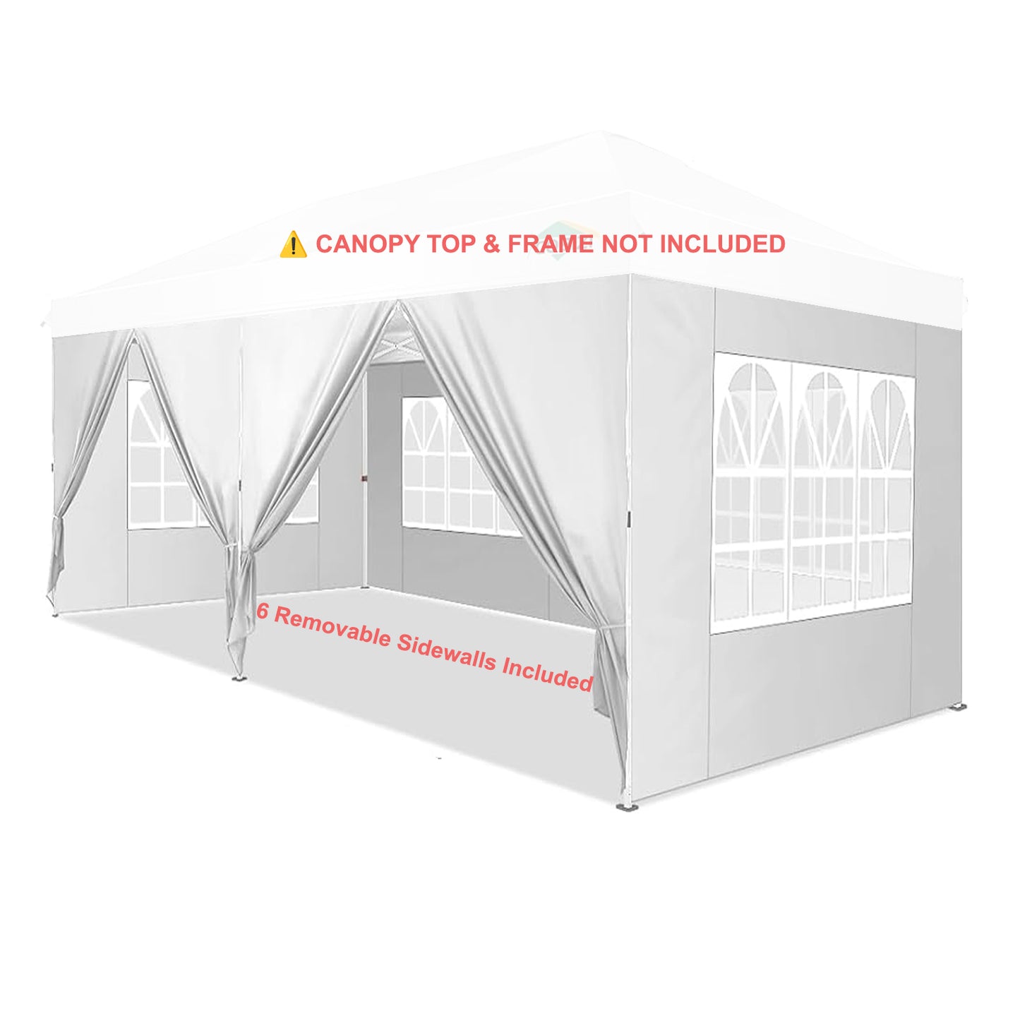 10x20 COBIZI canopy replacement sidewalls with windows and zipper doors
sidewall set of 6 for COBIZI 10x20 heavy duty pop up canopy