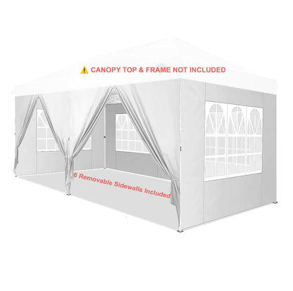 10x20 COBIZI canopy replacement sidewalls with windows and zipper doors
sidewall set of 6 for COBIZI 10x20 heavy duty pop up canopy
