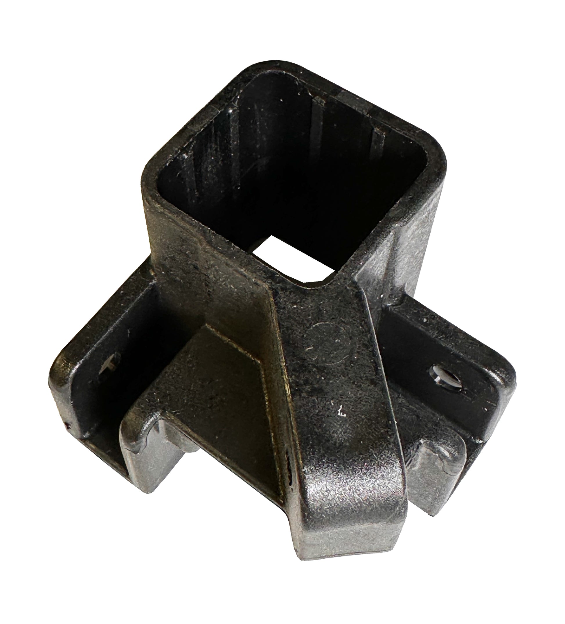 Plastic canopy frame leg slider for Ozark Trail 10x10 Simple Push straight leg canopy showing side