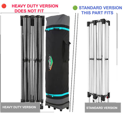 Upper Peak Pole Assembly for 10' x 20' COBIZI Standard Pop Up Canopy Frame