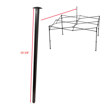 COBIZI 10x20 canopy upper peak pole replacement Part M and Part A