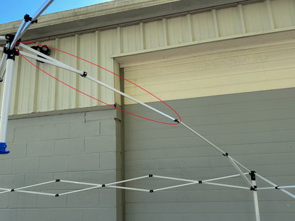 for Ozark Trail Simple Push 10x10 Instant Canopy Gazebo Upper Peak Truss Bars Metal Replacement Parts (Rounded)