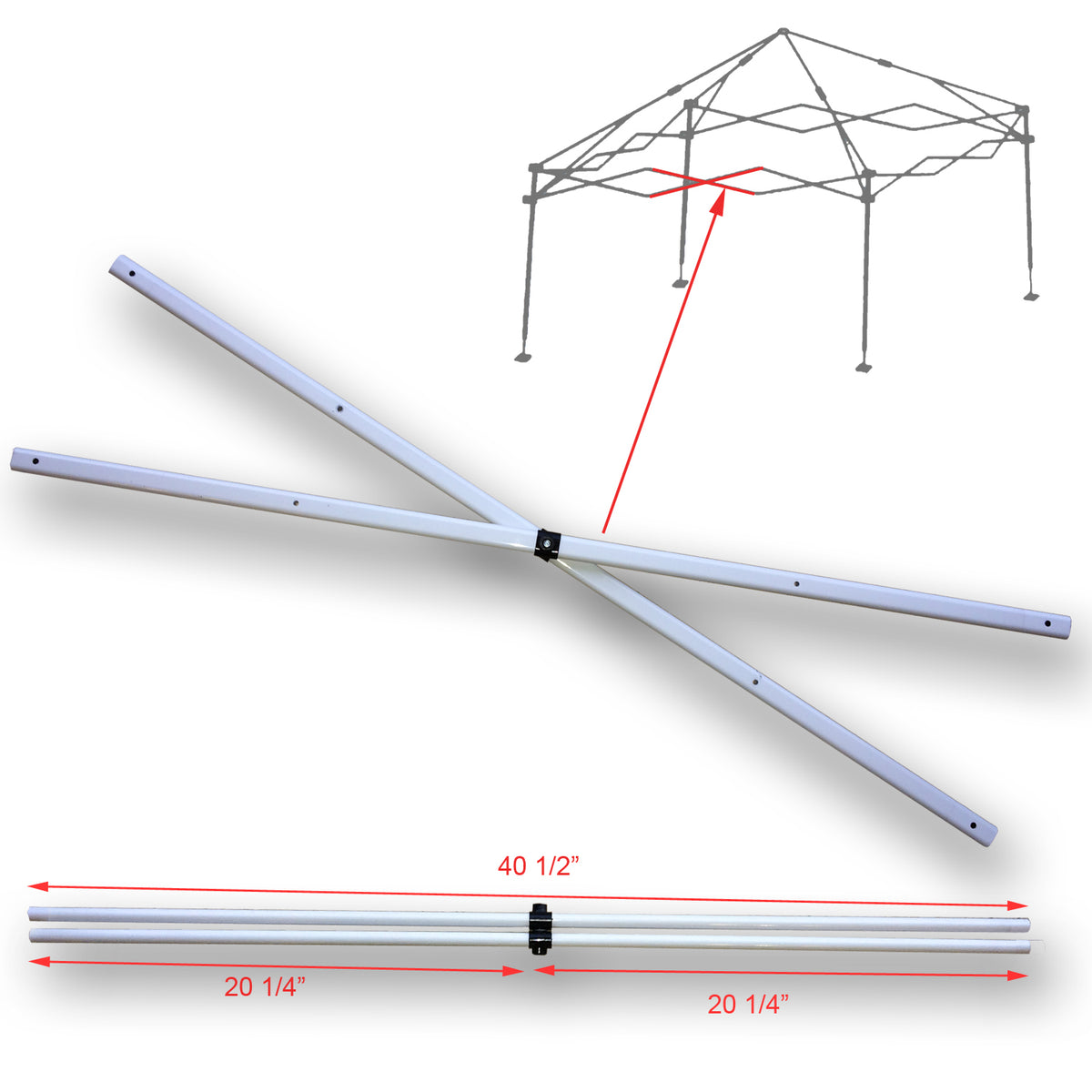 Truss Replacement for Quik Shade 10x10 Middle Truss Bar – Replacement for Commercial C100 ...