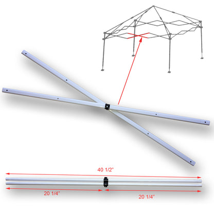 for Quik Shade Commercial C100, Weekender WE100 10' x 10' Canopy MIDDLE TRUSS Bar Replacement Part