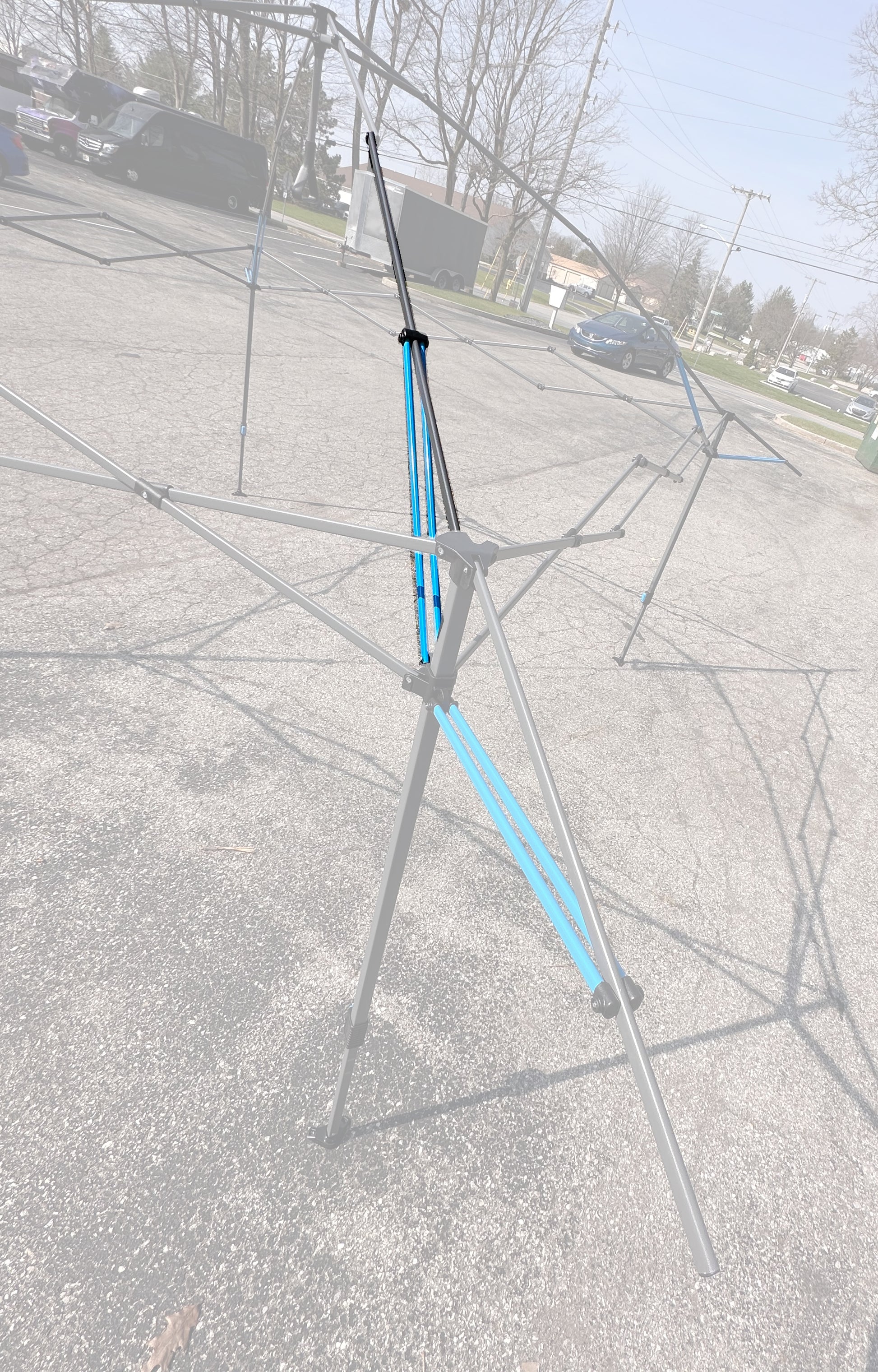 Replacement lower peak truss bar for CORE 13x13 canopy eaved frame support structure