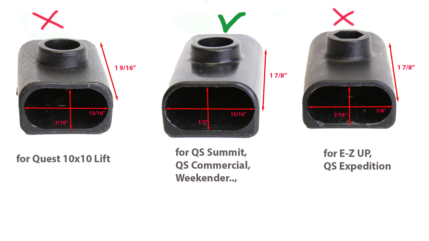 Quik Shade Summit Series, Commercial, Weekender Canopy 2 Sets Ends Truss Bars Connectors Replacement Part