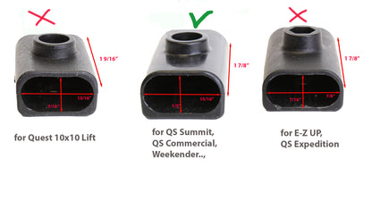 for Quik Shade Summit Series, Commercial, Weekender Canopy 2 Sets Ends Truss Bars Connectors Replacement Part