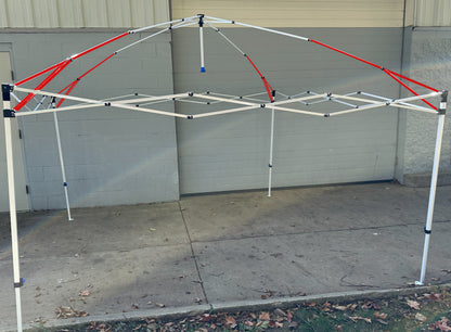 for Ozark Trail Simple Push 10x10 Instant Canopy Gazebo Lower Peak Truss Bars Metal Replacement Parts (Rounded)