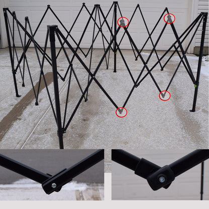 4 Ozark Trail First Up Coleman Canopy Gazebo TRUSS EXTREMOS y conectores de barras transversales