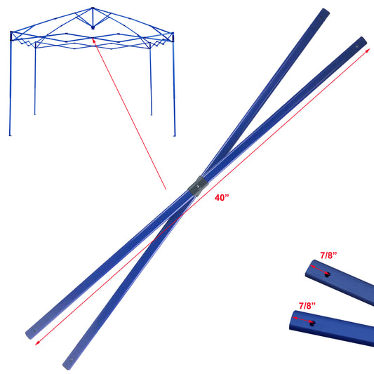 Quik Shade Expedition One Push 10' X 10 Canopy Gazebo Middle Truss Bar Replacement Parts (Blue)