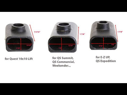 for Quik Shade Summit Series, Commercial, Weekender Canopy 2 Sets Ends Truss Bars Connectors Replacement Part