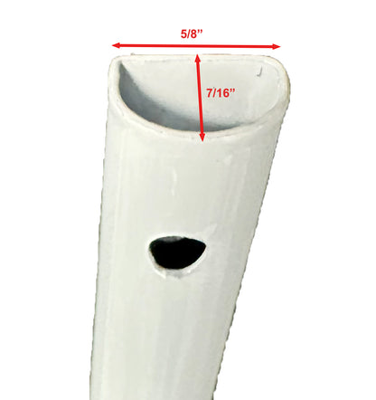 for Ozark Trail 10' X 10' New Simple Push Straight Leg Canopy Gazebo MIDDLE Truss Bar 39 7/8" Replacement Parts White (Rounded)
