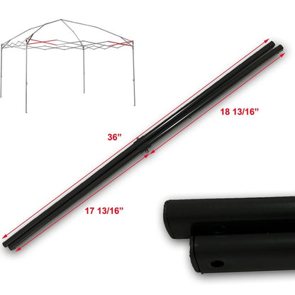 Coleman 12 x 12 Straight Leg Instant Canopy Gazebo SIDE TRUSS Bar 36" GRAY Replacement Parts Repair