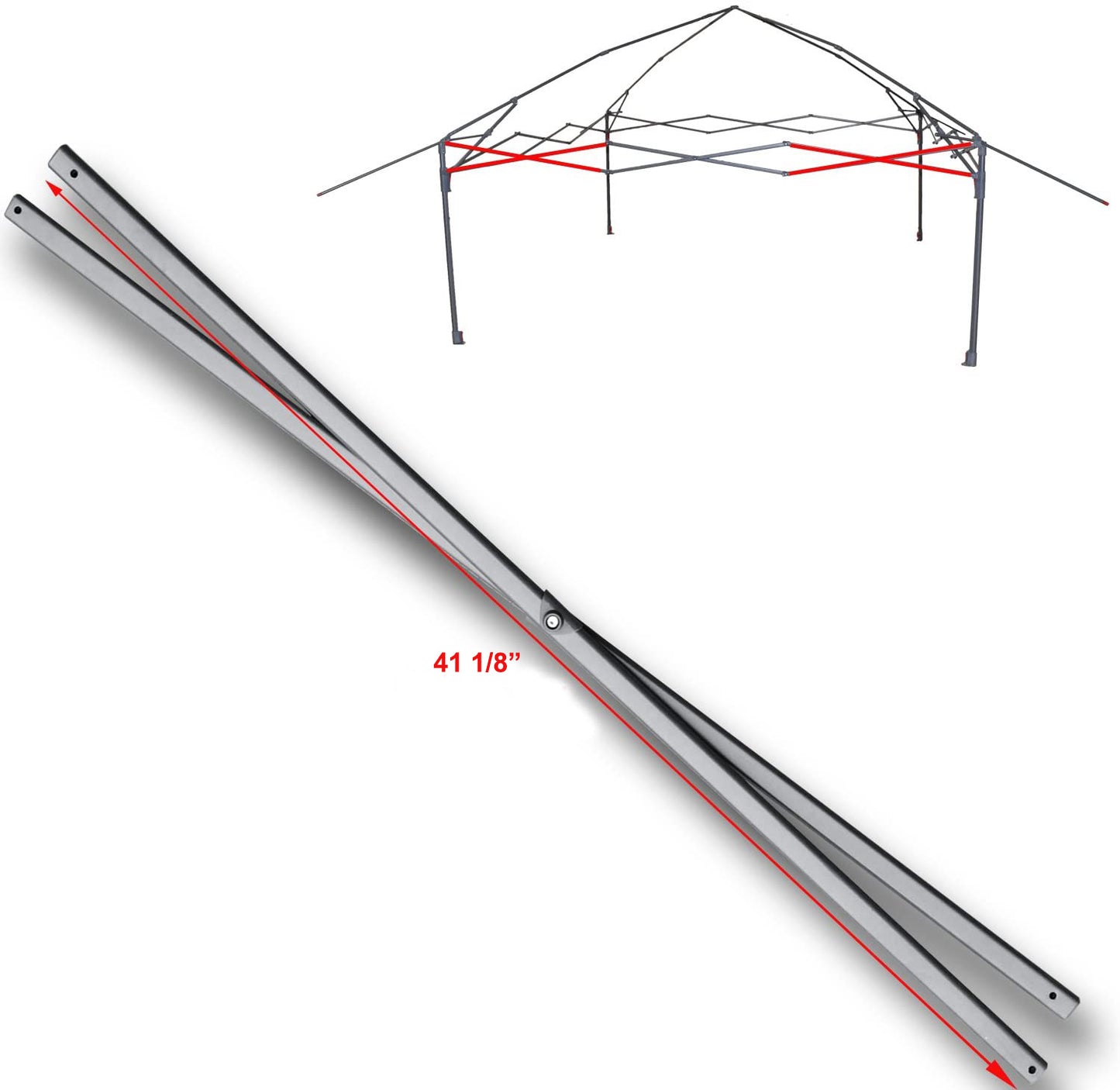 para Coleman 13 x 13 Instant Eaved Shelter Canopy Costco SIDE TRUSS Bar Piezas de repuesto