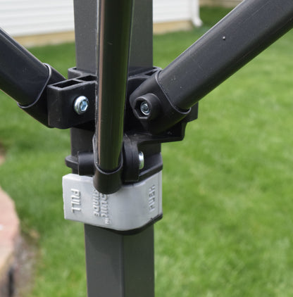 Serie Quik Shade Summit, piezas de conector de botón pulsador para cenador de toldo deslizante con patas C100 comercial