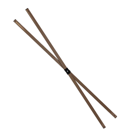 Replacement side truss bars for Summit Living 13×13 pop-up canopy frame, brown metal support bars on white background