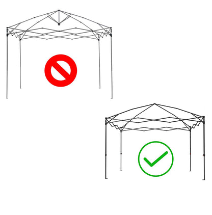 Quik Shade Expedition 10'X10' Instant Canopy 2 Peak Truss Bars Replacement Parts