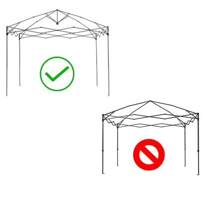 for Quik Shade Expedition EX100 One Push 10 x 10 Straight Leg Upper Peak Truss BAR with Support Canopy Replacement Parts